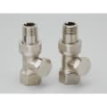 RUNTAL VALVE-ST 1/2" STRAIGHT SATIN NICKEL SHUT OFF VALVE (OVENTROP 1091182 COMBI 2 DN15)