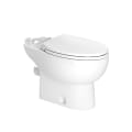 Saniflo® 087 Toilet Bowl, White, Elongated Front Shape, 16-3/4 in H Rim, 3 in Trapway