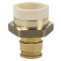 Sioux Chief PowerPEX® 645WGC4 Straight Adapter, 1 in, CPVC x F1960 PEX Grip™, Brass, Domestic