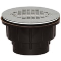 Sioux Chief 825-2A Shower Module Drain, 2 in, Solvent Weld, 4-1/4 in Grid, ABS Drain