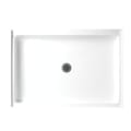 Swan® FF03442MD.010 R-3442 Single Threshold Shower Floor, Satin White, Center Drain, 42 in W x 34 in D, Domestic
