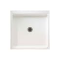 Swan® FF04242MD.010 R-4242 Single Threshold Shower Floor, Satin White, Center Drain, 42 in W x 42 in D, Domestic