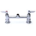 T & S B-0220-LN Double Pantry Swivel Base Manual Faucet, 28.63 gpm Flow Rate, 8 in Center, Polished Chrome