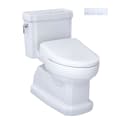 Toto® CST974CEFGAT40#01 CST974CEFGAT40 1-Piece Toilet, Guinevere®, Elongated Bowl, 12 in Rough-In, 1.28 gpf Flush Rate, Cotton White