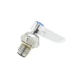 T & S 002709-40 Left Hand Cold Spindle Assembly, For Use With B-1100 Workboard Faucet, 20 to 125 psi, 40 to 140 deg F, Brass, Polished Chrome, Domestic