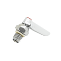 T & S 002710-40 Right Hand Hot Spindle Assembly With Lever Handle, Red Index and Screw, For Use With B-1100 Workboard Faucet, 20 to 125 psi, 40 to 140 deg F, Brass, Polished Chrome, Domestic