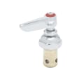 T & S 002712-40 Right Hand Hot Spindle Assembly, For Use With All T and S Faucet, 20 to 125 psi, 40 to 140 deg F, 11.25 gpm at 60 psi, Import