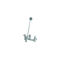 T & S B-0665-BSTR Service Sink Faucet, Wall Mount, 2 Handles, 8 in Center, 12.96 gpm Flow Rate, Polished Chrome