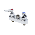 T & S B-1110-LN Workboard Faucet, Polished Chrome, 2 Handle, 4 in Center, 2.2 gpm