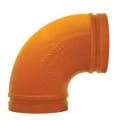 Grinnell Fire 21020S No 210 Pipe 90 deg Elbow, 2 in, Grooved, Ductile Iron, Non-Lead Paint