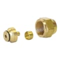 Uponor A4020750 QS-Style Compression Fitting Assembly, R25 x 3/4 in, Compression, 125 psi, Brass