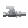 Uponor K4885038 Straight Stop Valve, 1/2 in Nominal, PEX End Style, Brass Body