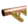Uponor ProPEX® Q2821275 Valved Manifold With Ball and Balancing Valves, 2 in Inlets x (12) 3/4 in ProPEX Outlets, Copper