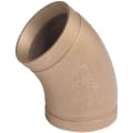 Victaulic® F050611C0C Tube 45 deg Elbow, 5 in, Grooved, Wrot Copper