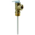 WATTS® 0121342 Temperature/Pressure Relief Valve, 3/4 in Nominal, MNPT x FNPT End Style, 125 psi Pressure, Copper Alloy Body, Domestic