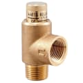 WATTS® 0556035 LF530 Calibrated Pressure Relief Valve, 1/2 in Nominal, MNPT x FNPT End Style, 50 to 175 psi Pressure, Brass Body, Domestic