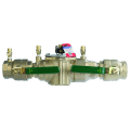 WATTS® T063235 LF007 Inline Backflow Preventer Assembly, 2 in Nominal, NPT End Style, Quarter-Turn Ball Valve, Lead Free Copper Silicon Alloy Body, Dual Check, Domestic