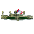 WATTS® T063233 LF007 Inline Backflow Preventer Assembly, 1-1/4 in Nominal, NPT End Style, Quarter-Turn Ball Valve, Lead Free Copper Silicon Alloy Body, Dual Check, Domestic