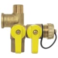 Webstone H-41672 Pro-Pal® H-41672 Standard Ball Valve, 1/2 in Nominal, FNPT x MNPT x FNPT x Hose End Style, Full Port, Import