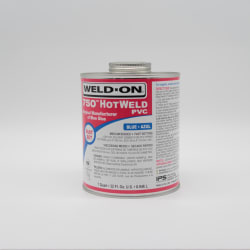 Weld-On® 750 HOTWELD™ 13751 High Strength Low VOC Medium Body Solvent Cement With Applicator Cap, 1 qt Container, Blue