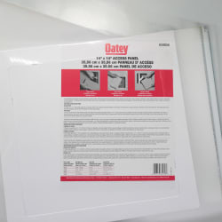 MORRIS Access Able® G34056 Access Panel, 14 in L x 14 in W, High Impact Polystyrene, White