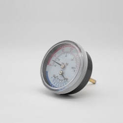 Trerice PTC14007 Tridicator, 1.2 in H x 2.83 in W, Steel Case, Black Case