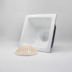 WATTS FS-734-22 4" NH FLOOR SINK 12"X12"X6"