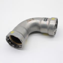 MegaPress® 25211 90 deg Pipe Elbow, 1 in, Press, Carbon Steel, Import