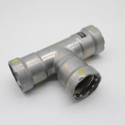 MegaPress® 25311 Pipe Tee, 1 in, Press, Carbon Steel, Import