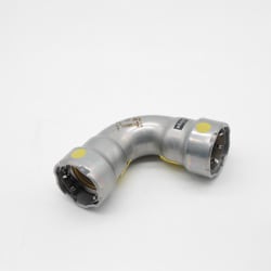 MegaPress® 25201 90 deg Pipe Elbow, 1/2 in, Press, Carbon Steel, Import