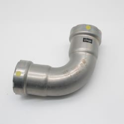 MegaPress® 25216 90 deg Pipe Elbow, 1-1/4 in, Press, Carbon Steel, Import