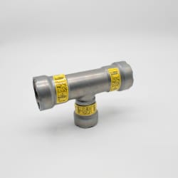 MegaPress® 25331 Pipe Tee, 3/4 x 3/4 x 1/2 in, Press, Carbon Steel, Import