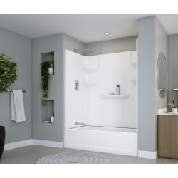 SWAN A2 6030CTSL WHT LHD 4PC REMODEL TUB SHOWER A2 COMPOSIT 60"X30"X76" (ONLY COMES IN WHITE)
