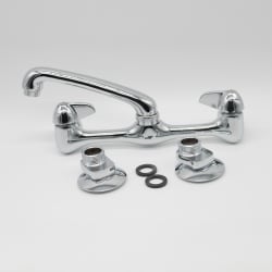 EZ-FLO 10142LF WALL MOUNT KITCHEN FCT 6" SPOUT LEAD FREE (6-1/2"-9-1/2" CC)