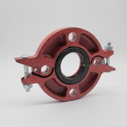 Gruvlok® 0390201002 FIG 7012 Pipe Flange With Grade E EPDM Gasket, 2 in Nominal, Ductile Iron, Grooved Connection, Domestic