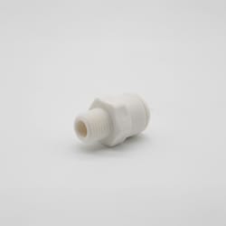 JOHN GUEST PP011222WP POLYPROPYLENE MALE CONNECTOR 3/8 X 1/4 NPTF