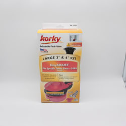 KORKY 5030BP LARGE 3" & 4" TOILET FLUSH VALVE & TANK TO BOWL GASKET KIT