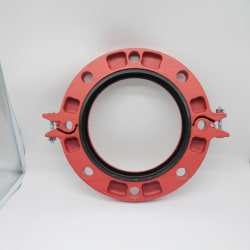Gruvlok® 0390201226 FIG 7012 Pipe Flange, 8 in Nominal, Ductile Iron, Grooved Connection, Domestic