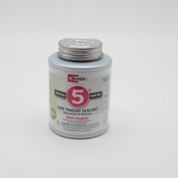 RectorSeal® No. 5® 25551 Multi-Purpose Premium Pipe Thread Sealant, 0.5 pt Can, Yellow