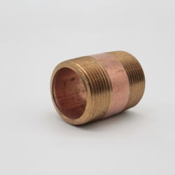 1-1/4"X2" BRASS NIPPLE