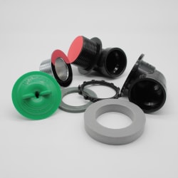 Watco® 901-LTRI-ABS-CP Innovator® Solvent Weld Bath Waste Rough-In Half Kit, STD ABS