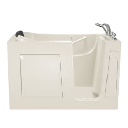 American Standard 3060.109.CRW Luxury Combination Bathtub With Right Door, Whirlpool, Rectangle Shape, 60 in L x 32 in W, Right Drain, White, Import