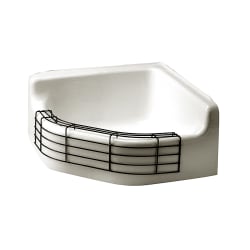 American Standard 7741000.020 Service Sink, 28 in W x 28 in D x 13 in H, Cast Iron, White, Import