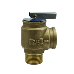 Apollo™ 1040705 10-400 Uni-Body Safety Relief Valve, 3/4 in Nominal, MNPT x FNPT End Style, 30 psi Pressure, Bronze Body, Domestic