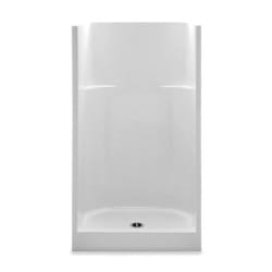 Aquatic 1363C-WH Everyday 1-Piece Shower Stall, 36 in L x 36 in W x 72 in H, Gel-Coated/White, Domestic