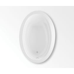 Aquatic 4072620V-WH Hydrotherapy Bathtub, Builder's Choice BELMONT II ELEMENTS, Soaking, Oval Shape, 71 in L x 41-1/2 in W, Universal Drain, White, Domestic