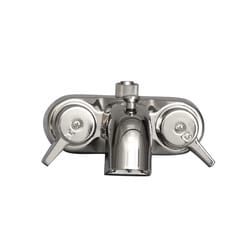 Barclay 195-S-CP Quarter Turn Tub Shower Spout, Converto, 4 gpm Flow Rate, 3-3/8 in Center, Polished Chrome, 2 Handles