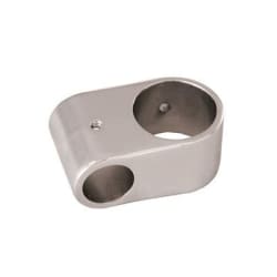 Barclay 336-CP Double Eyeloop, For Use With Shower Rod, 1 in OD x 5/8 in Pipe, Brass, Polished Chrome, Import