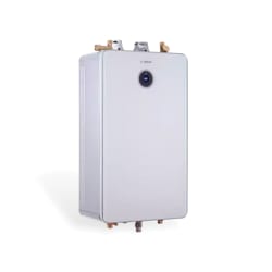 Bosch 7736503581 Greentherm 9000 Series Gas Tankless Water Heater, Natural/Liquid Propane Fuel, 9000 to 199000 Btu/hr Natural Gas, 17000 Btu/hr LPG Input, 197010 Btu/hr Output Heating, Indoor/Outdoor: Indoor, Condensing, 0.45 gpm Flow Rate, Direct Vent