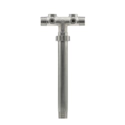Boshart Industries 07ST-14X1-2U Union Tank Tee, 1 x 1 x 3/4 in Nominal, MNPT x MNPT x FNPT End Style, 304 Stainless Steel, Import